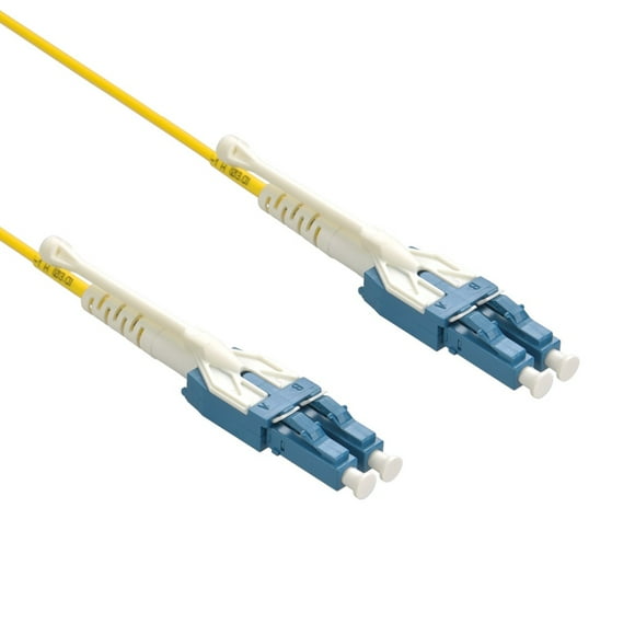 Cable Central LLC (50 Pack) 2m Uniboot LC/UPC LC/UPC Singlemode Duplex Fiber Optic Patch Cable with Pull Push Tab - 6.5 Feet