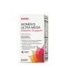 GNC Women’s Ultra Mega Diabetic Support, 90 Caplets, Multivitamin with Premium