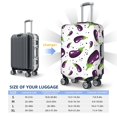 thumbnail image 2 of Luggage Cover Anti Scratch, Eggplant Polka Dots Elastic Suitcase Protector Fits 18-32 Inch Luggage, 2 of 2