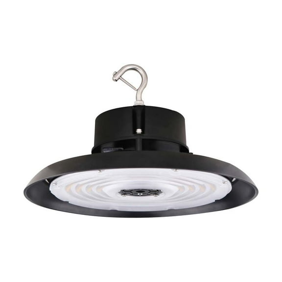 100W UFO LED High Bay 14000 Lumens 4000K 120-277v 0-10V Dimmable Black Finish