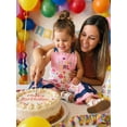 thumbnail image 4 of BemeyourBBs Toddler Baby Girl Birthday Overalls Romper Outfit 1 2 3 4 5 Years Birthday Girl Clothes Cake Heart Star Sleeveless Flare Pants Jumpsuit Bell Bottom, 4 of 9