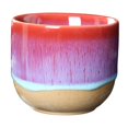 thumbnail image 3 of Ceramic Mug Without Handle, 150 Ml, Sake Cup, Traditional Japanese Handmade Mate Red, 3 of 9