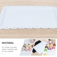 thumbnail image 3 of WHAMVOX 2pcs Cake Plates for Wedding Reception White PP Space-saving Parties, 3 of 8