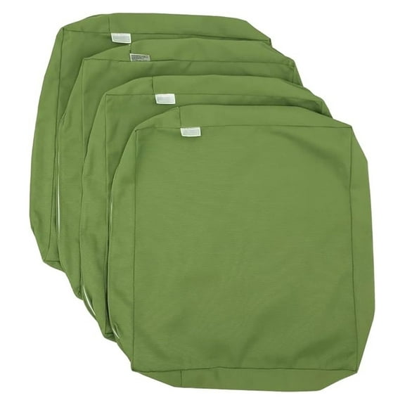 Pistachio Green Outdoor Water Patio Chair Cushion Seat Pillow COVERS (24"x24"x4" (4 Covers))