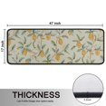 thumbnail image 5 of Kitchen Rugs Sets Of 2,Yellow Lemon Fruit Leaves Beige Pattern Anti Fatigue Kitchen Mat Rugs Non Slip Washable,Decorative Kitchen Floor Mats for Kitchen,Sink,Laundry,17"x47"+17"x47", 5 of 5