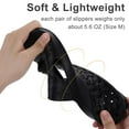 thumbnail image 6 of Litfun Shower Shoes for Women Men, Quick Drying Non Slip Bath Slippers, Shower Sandals with Drain Holes, Black, 6 of 9