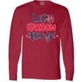 thumbnail image 3 of Inktastic 4th of July Let Freedom Ring with Stars Long Sleeve T-Shirt, 3 of 5