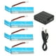 thumbnail image 3 of Kit De Batería De Helicóptero RC, Alta Capacidad, 58,5 Mm De Longitud, Helicóptero RC Ligero, Baterías De 520 Mah, 4 Piezas Para Mantenimiento, 3 of 8