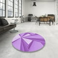 thumbnail image 4 of Ahgly Company Machine Washable Indoor Rectangle Transitional Violet Purple Area Rugs, 5' x 7', 4 of 7
