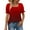 01-Red, variant on Atogsazn Tops for Women Summer Casual Ruffle Sleeve Square Neck T Shirts Striped Tee Blouse Fashion 01-Red S