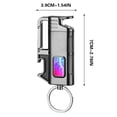 thumbnail image 3 of YoGold Torch Lighter, Adjustable Windproof Flame, Chef's Professional Gift, 3-in-1, Refillable Butane Lighter for Grilling, Outdoor, Barbecue and Baking Lighters (Butane Gas Free) Gray, 3 of 4