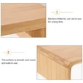 thumbnail image 3 of EXHUMKY Beige Bamboo Monitor Stand for Desk, Creative and Stylish Home Or Office Display Shelf, 3 of 8