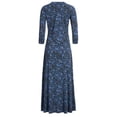 thumbnail image 6 of Womens Clothes 2026 ! asdoklhq Woman Plus Size Dresses,Flowers Print Long Sleeve Pocket Vintage Long Dress, 6 of 7