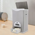 thumbnail image 2 of Rice Dispenser Stainless Steel 15kg/33lbs Capacity Large Storage Container Food Storage Tank 12*8.66*19.68in forHomes, Restaurants, Store, 2 of 11