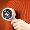 thumbnail image 6 of Hgallory 2-in-1 ABS Lint Remover for Clothes Furniture Blanket, Electric Lint Ball Remover Defuzzer Sweater Shaver Depiller with Digital Display, USB Rechargeable, Gift for Family, 1PC, White, 6 of 9
