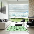 thumbnail image 7 of Ahgly Company Machine Washable Indoor Square Transitional Green Area Rugs, 3' Square, 7 of 7