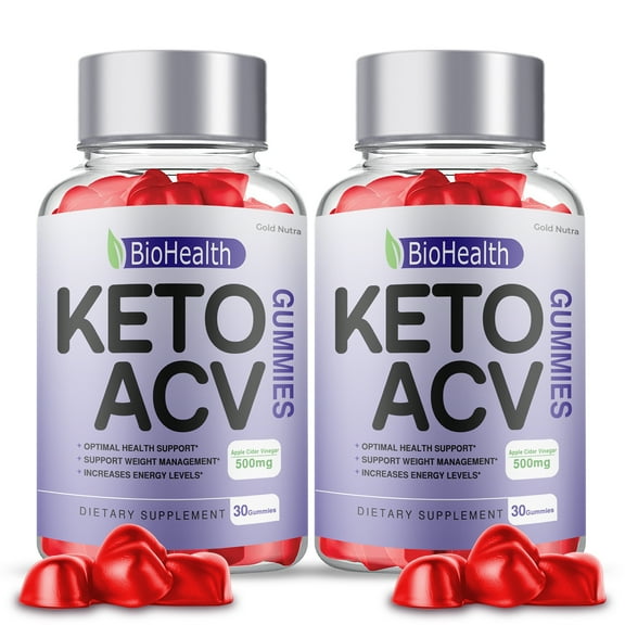 BioHealth Keto   ACV Gummies, BioHealth Keto Gummies, , Official Bio Health Gummies,  Supplement Men Women  (2 Pack)