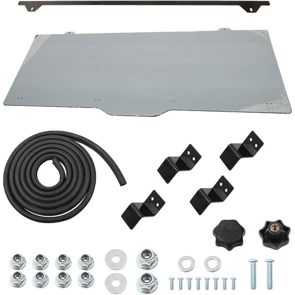 munirater Dark Tint Rear Windshield Replacement for Polaris Ranger XP 1000/Crew 2017-2023, Replacement for Polaris Ranger XP 900 2013-2019