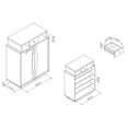 thumbnail image 6 of Furniture of America Stassie Storage Shoe Cabinet, Espresso, 6 of 6