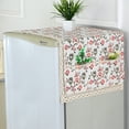 thumbnail image 5 of Funda de toalla para refrigerador del fabricante, funda de toalla de tela pastoral con encaje para refrigerador, funda de toalla, 5 of 5