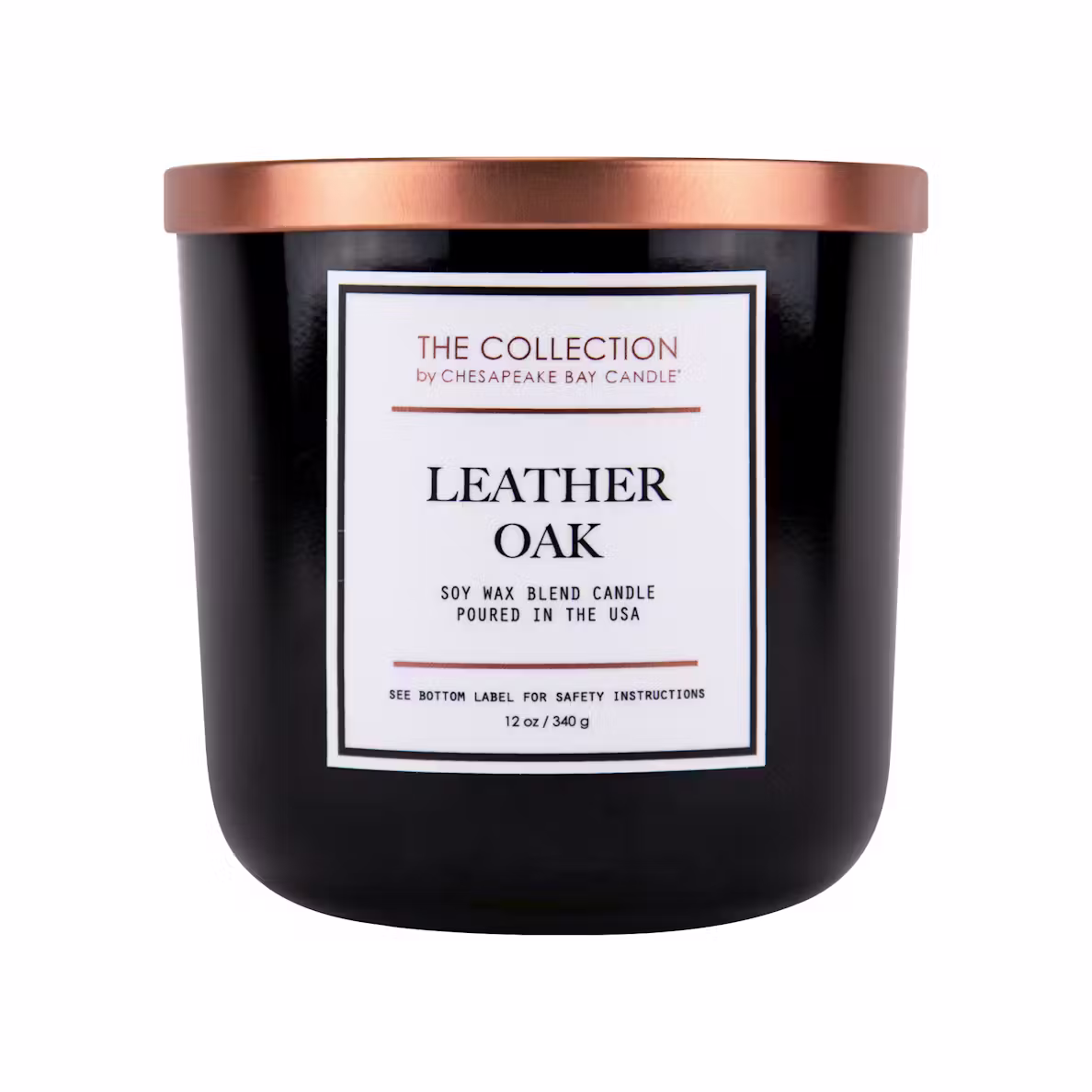 thumbnail image 3 of Chesapeake Bay Candle - The Collection - LEATHER OAK - 12oz Medium 2-Wick Candle - Rich, Warm Leather stars in a Masculine Fragrance, 3 of 3