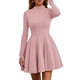 thumbnail image 1 of Vestido PRETTYGARDEN Elegante de Manga Larga Línea A Rosa Talla L, 1 of 8