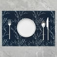 thumbnail image 2 of Navy Blue Table Place Mats, Set 18"x12" Flower Plum Blossom Placemats Set of 4 Decor Branches Placemat for Kitchen Dining Table Decor Indoor Outdoor, 2 of 4