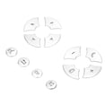 thumbnail image 2 of QIILU Car Mirror Protect Car Styling Steering Wheel Button Trim Cover Decor Replacement For Benz 2008‑2013 E C S, 2 of 8