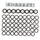 thumbnail image 1 of 56PCS Skateboard Truck Hardware Kit Iron Spacers Axle Nuts and Speed Rings for Skateboard and Longboard, 1 of 4