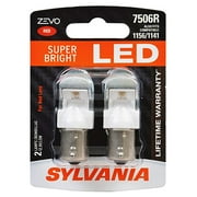 Sylvania Zevo 7506R Red LED Bright Interior Exterior Mini Light Bulb Set, 2 Pack