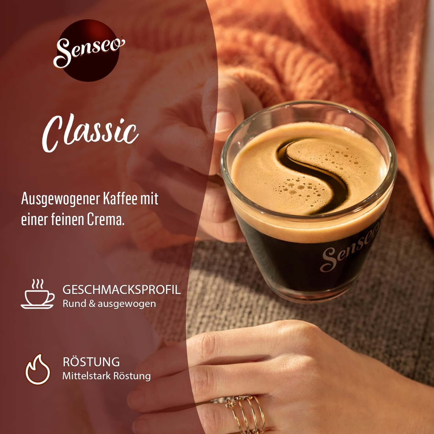 Senseo Single Serve Medium Roast Compostable Coffee Pods for Hot, Iced & Cold Brew, 16ct X 10 Bags
