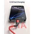 thumbnail image 3 of Cable USB C JSAUX [paquete de 2 m] USB A a USB C 3.1 A de carga rápida, 3 of 9