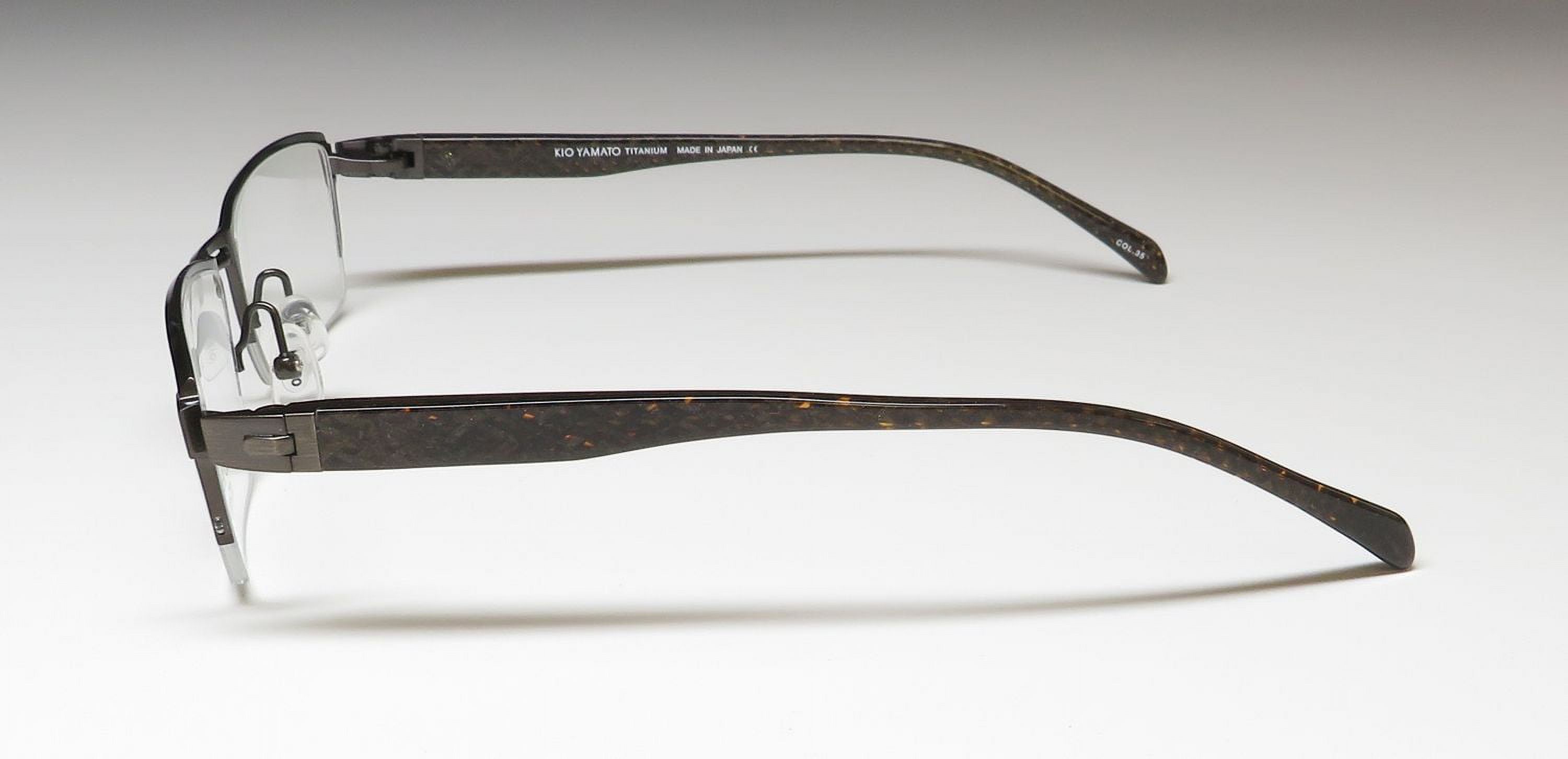 KIO YAMATO KT-324 TITANIUM HALF-RIMLESS CONTEMPORARY RARE EYEGLASS