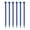 Blue, variant on 6Pcs 26.6CM Screw-in Tent Stake Heavy Duty Outdoor Garden Yard Camping Tarp Canopy Windproof Ground Spike Plastic Tent Peg