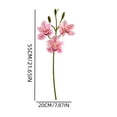 thumbnail image 3 of Doghiosgha 1 Pc Artificial Cymbidium Flowers, Faux Orchid Spray, Single Flower Stems for Wedding Home Garden Party Table Decor, 7.8x21.6 Inch, Pink, 3 of 6