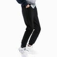 thumbnail image 7 of Piuwrlz Teen Sweatpants Boys Jogger Pants Relaxed Fit Plush Pant Black Size 12-13Years, 7 of 7