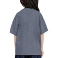 thumbnail image 5 of YAYUBA Girls Shirts Size 6-7 Cartoon Print Crewneck Back To School Short Sleeve T Shirt Comfy Dress Shirt Preppy Tee for Toddler & Kids, 5 of 5