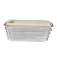 thumbnail image 4 of Caja para dumplings con tapa de cuatro capas para aperitivos, sushi, verduras, carne y pescado, apilable blanco crema, 4 of 9