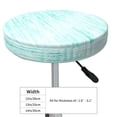 thumbnail image 4 of Fotbe Blue Bright Stool Covers Round,Waterproof Round Bar Stool Covers Bar Chair Covers Washable Stool Cushion Slipcover for 12-14 Inch Chair-14 inch, 4 of 7