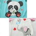 thumbnail image 5 of DDSOL Girls Pajamas Short Sleeves Pjs Cotton 2-Pack Sleepwear Sets Mint Green 6T, 5 of 8