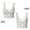 thumbnail image 6 of Goofa Rabbit And Heart Printed Sports Bras for Women, High Impact Running Bra Workout Crop Tank Tops Longline Sports Bra Push up-Medium, 6 of 9