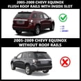 thumbnail image 3 of ROKIOTOEX Couger Roof Rack Crossbars for 2005-2009 Chevy Equinox, Silver Cross Bars, 3 of 10