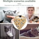 thumbnail image 5 of Paquete de 2 collares separables con diseño de gato, pajarita, collar de color floral con margaritas, 5 of 5