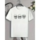 thumbnail image 2 of Lifestyle Graphic playera de manga corta estándar para hombreMen's Skull Print Round Neck Short Sleeve T-shirt, Gothic Casual Fashion Graphic Loungewear Pajamas Top For Summer Tee For Adult, Men, W, 2 of 5