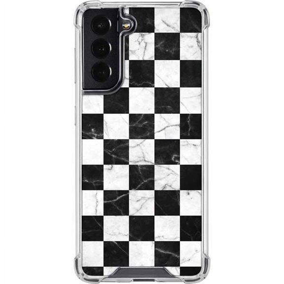 Skinit Marble Checkered Marble Galaxy S22 Clear Case