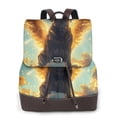 thumbnail image 1 of Fotbe Golden Cloud Winged Dog Mochila Bolso con Estampado para Mujer, Mochila Antirrobo de Nylon Impermeable, Bolsa Ligera de Hombro, 1 of 4