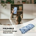 thumbnail image 5 of FKELYI Tie-Dye Blue Butterfly Print Anti-Dust Tablecloth Square Fitted Table Cloths Washable Outdoor Folding Table Cover with Elastic Edge for Kitchen Decoration, 34x34 inch, 5 of 6