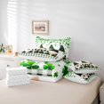thumbnail image 6 of Manfei Cute Cartoon Gnome 7-Piece Twin Bedding Sets,St.Patrick Day Bedding Comforter Set,Lucky Four Leaves Clover Sheet Sets For Girls Boys,Breathable Home Decor Reversible, 6 of 8
