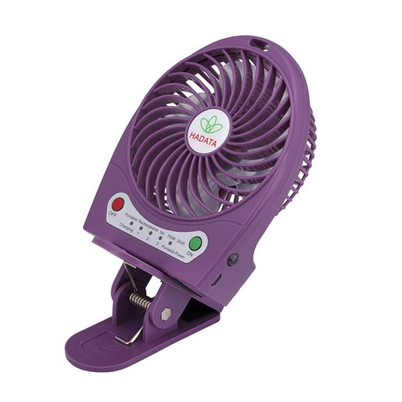 Zeiwohndc Portable USB Rechargeable Table Fan Clip-on Type Mini Desk Fan Adjustable