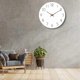 thumbnail image 3 of Wall Clock 12 Inch Silent Non Ticking Wood Wall Clocks Battery Operated Wooden White Modern Simple Wall Clock,Black, 3 of 5